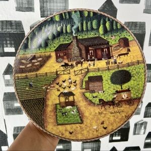 The Bradford Exchange Charles Wysocki’s Hearty Homesteaders Collectors Art Plate